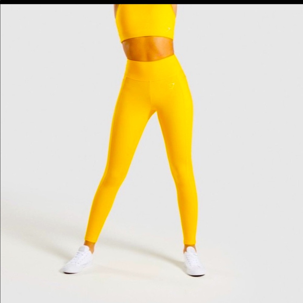 gymshark | dreamy 2.0 citrus yellow leggings